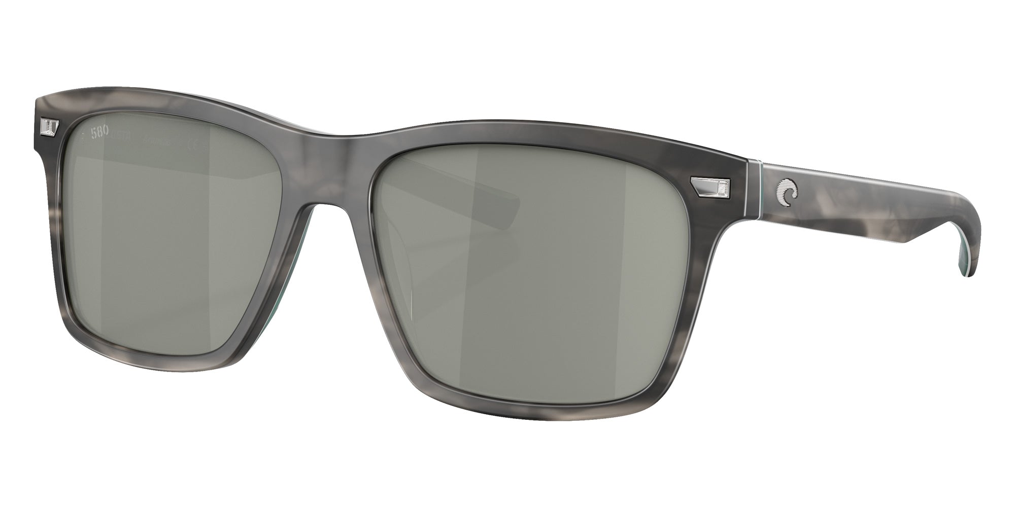 COSTA 6S2005 Aransas 200508 58 - Matte Storm Gray / Gray Silver Mirrored Polarized #id:6s2005200508_s:102105