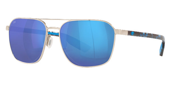 COSTA 6S4003 Wader 400303 58 - Brushed Silver / Blue Mirrored Polarized #id:6s4003400303_s:100100