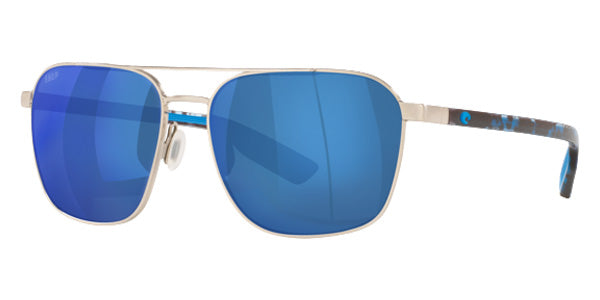 COSTA 6S4003 Wader 400316 58 - Brushed Silver / Blue Mirrored Polarized #id:6s4003400316_s:102100