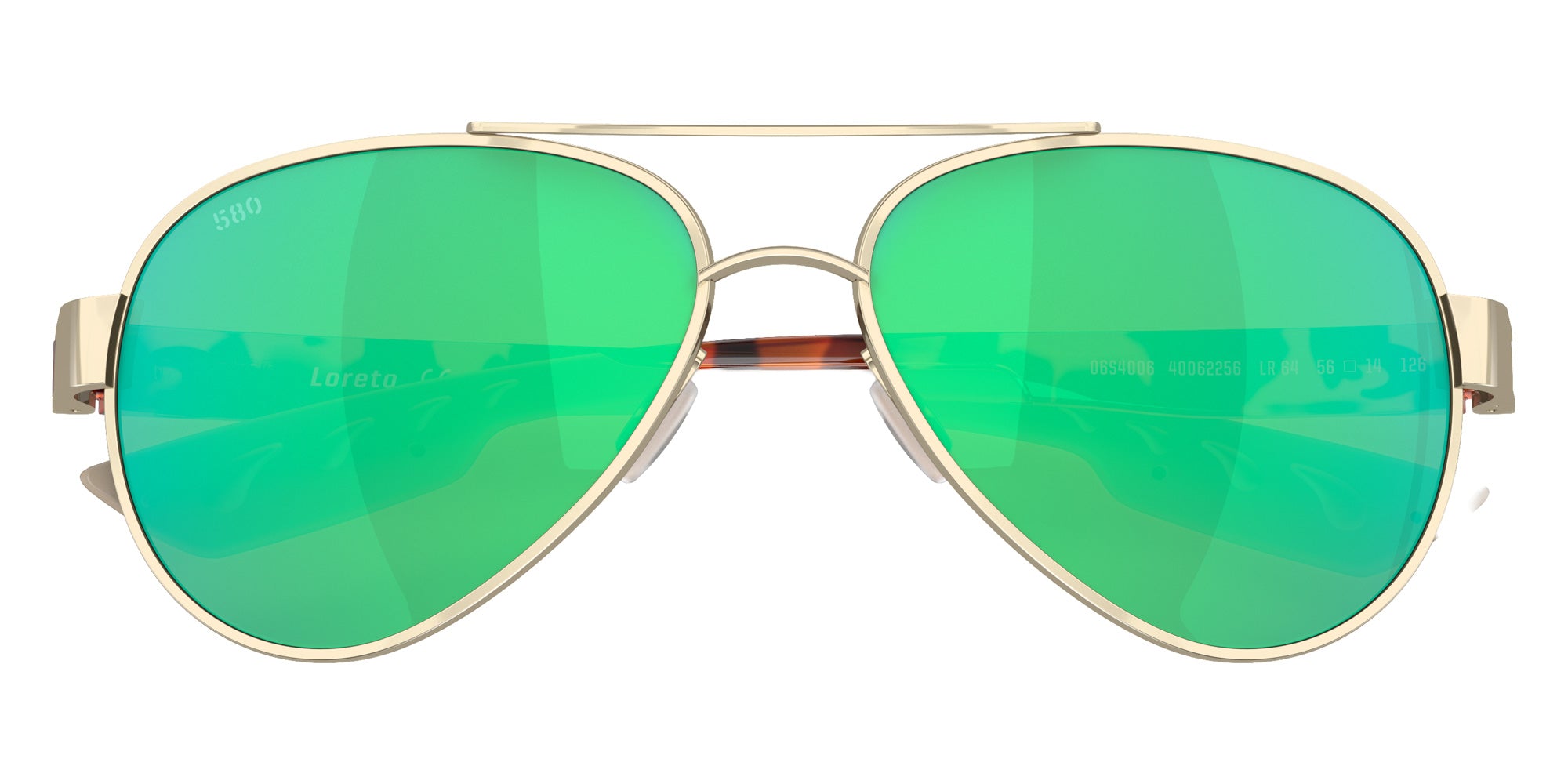 COSTA 6S4006 Loreto 400622 56 - Rose Gold / Green Mirrored Polarized #id:6s4006400622_s:102120