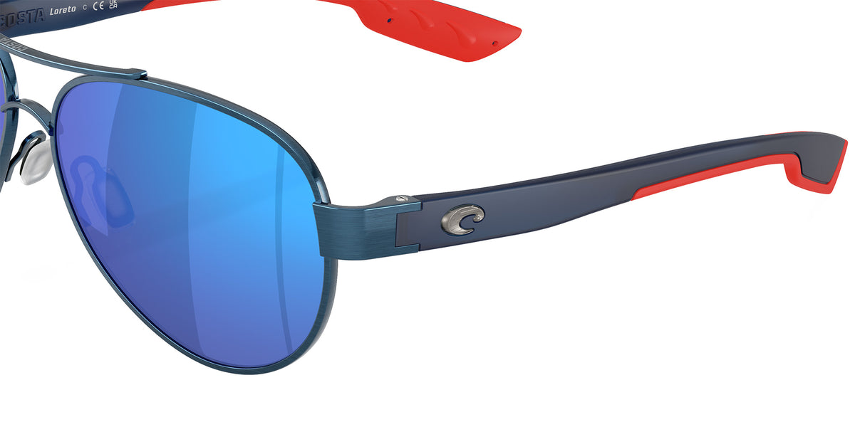 COSTA 6S4006 Loreto 400637 56 - Brushed 250th Blue / Blue Mirrored Polarized #id:6s4006400637_s:100120