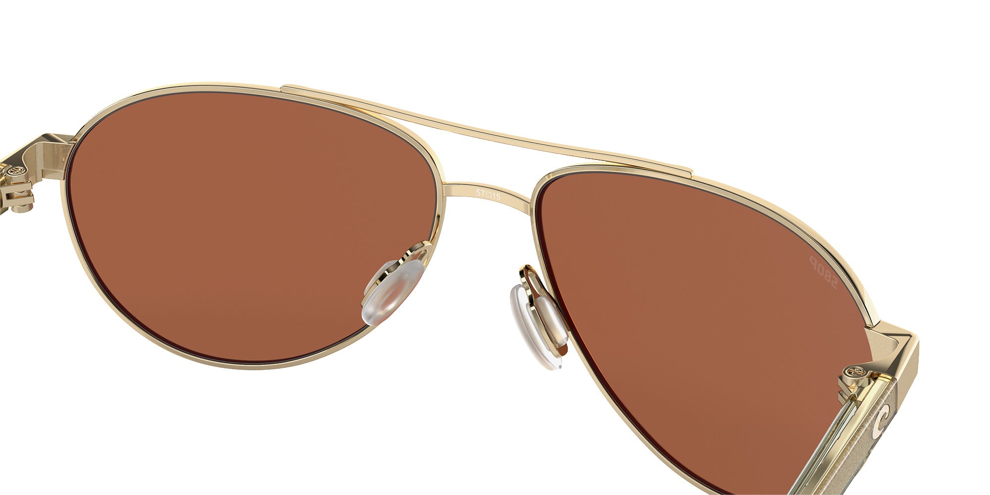 COSTA 6S4007 Fernandina 400709 57 - Shiny Gold / Copper Silver Mirrored Polarized #id:6s4007400709_s:100125