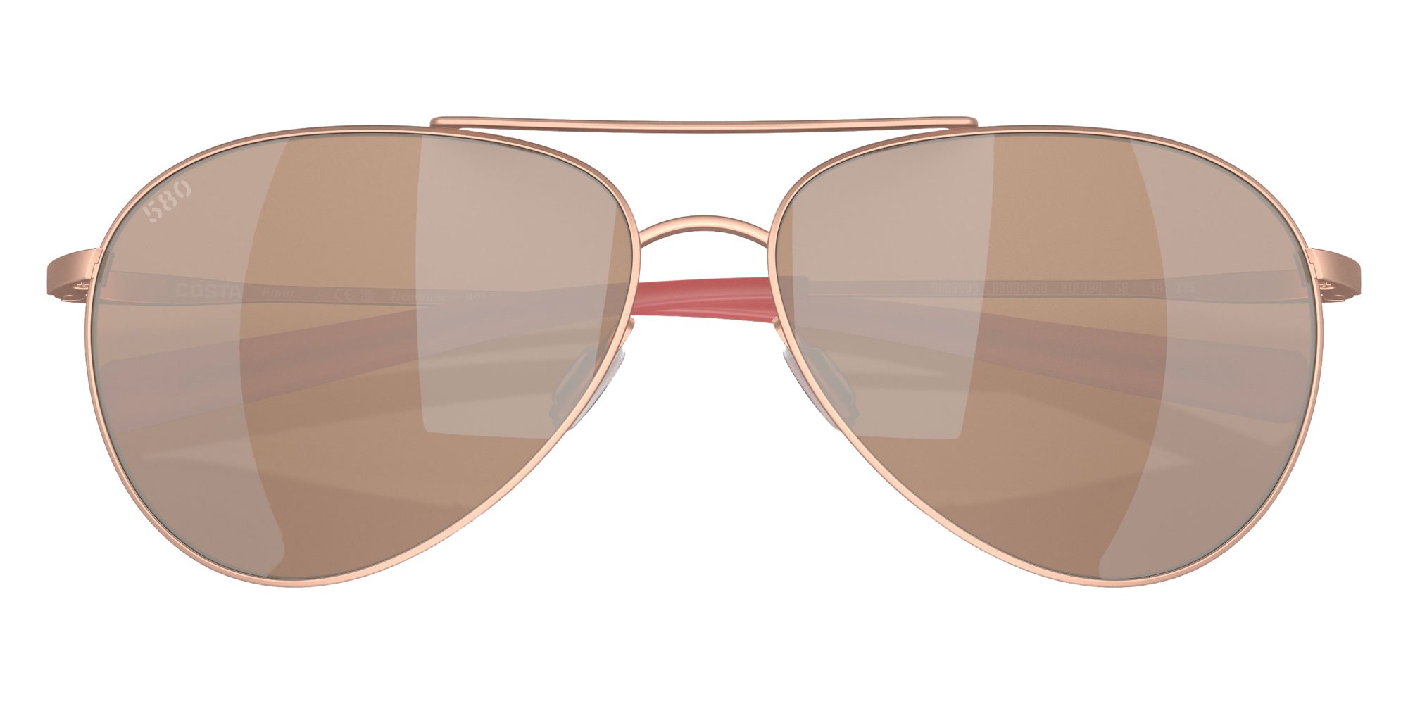 COSTA 6S6003 Piper 600314 58 - Satin Rose Gold / Copper Silver Mirrored Polarized #id:6s6003600314_s:100130