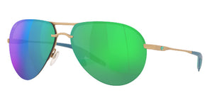 COSTA 6S6006 Helo 600609 61 - Matte Champagne / Green Mirrored Polarized #id:6s6006600609_s:100100
