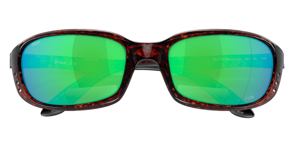 COSTA 6S7001 Brine Readers 000202 59 - Tortoise / Green Mirrored Polarized #id:6s7001000202_s:100120