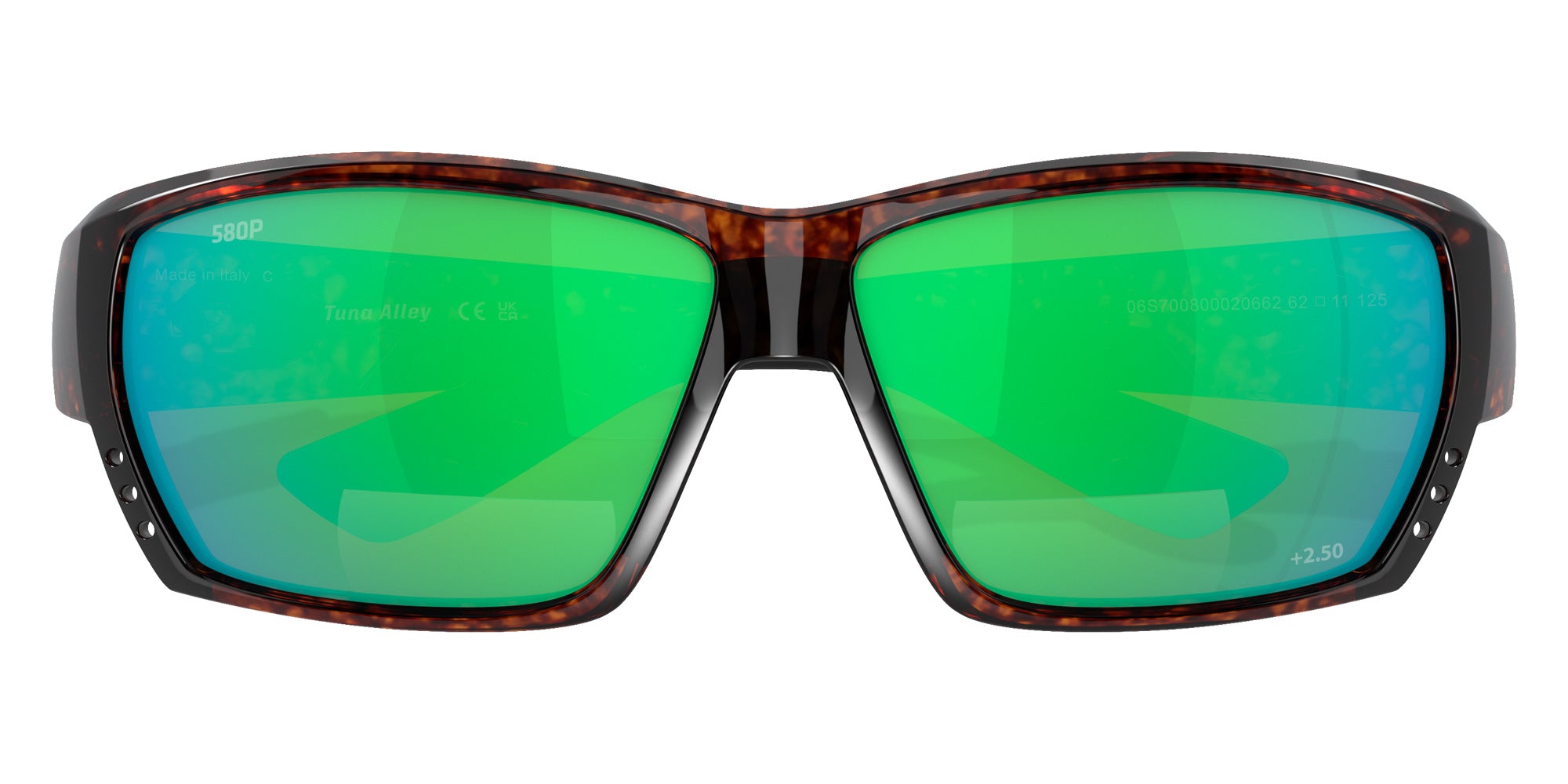 COSTA 6S7008 Tuna Alley Readers 000206 62 - Tortoise / Green Mirrored Polarized #id:6s7008000206_s:110120