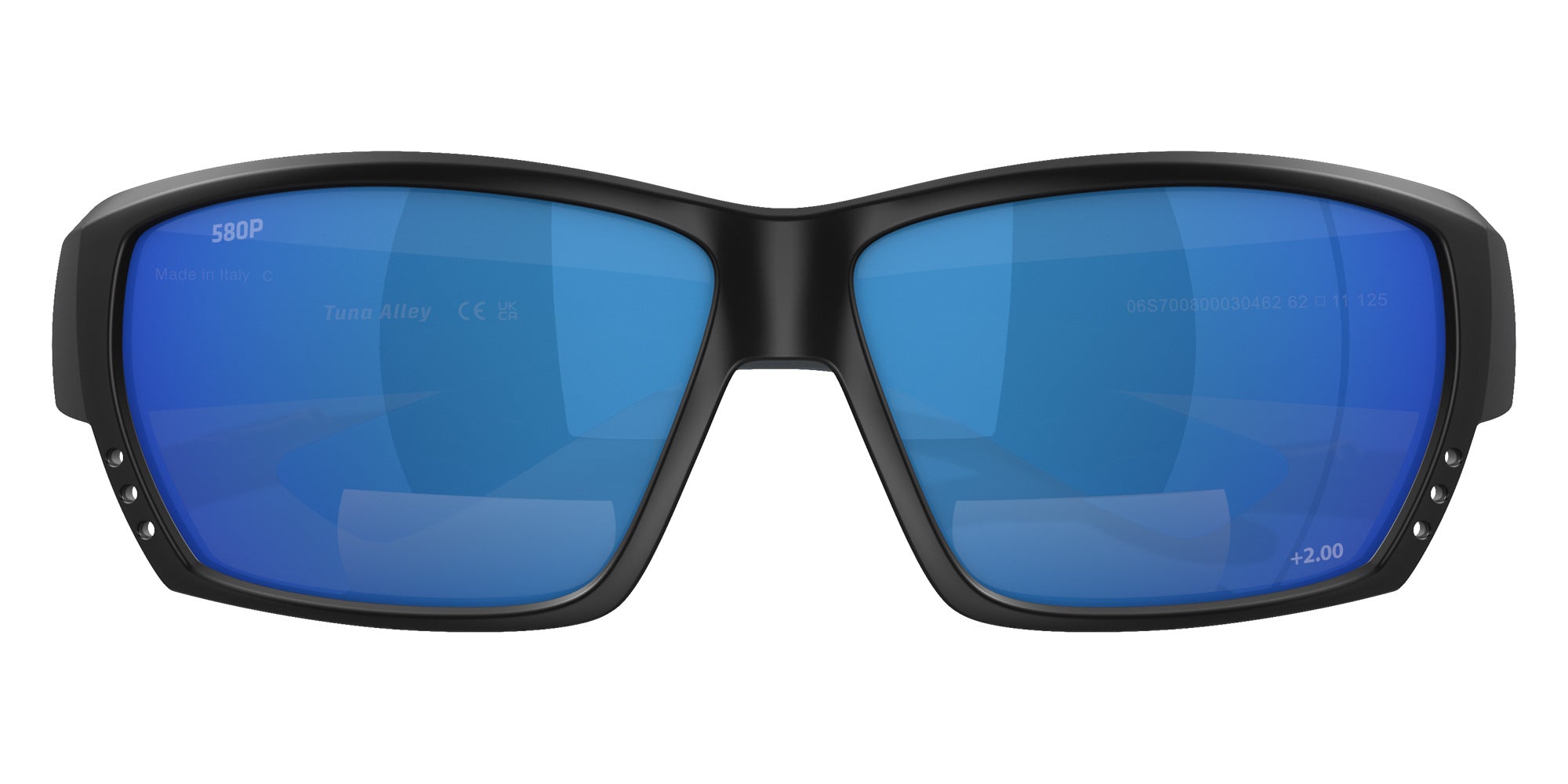 COSTA 6S7008 Tuna Alley Readers 000304 62 - Matte Black / Blue Mirrored Polarized #id:6s7008000304_s:114120