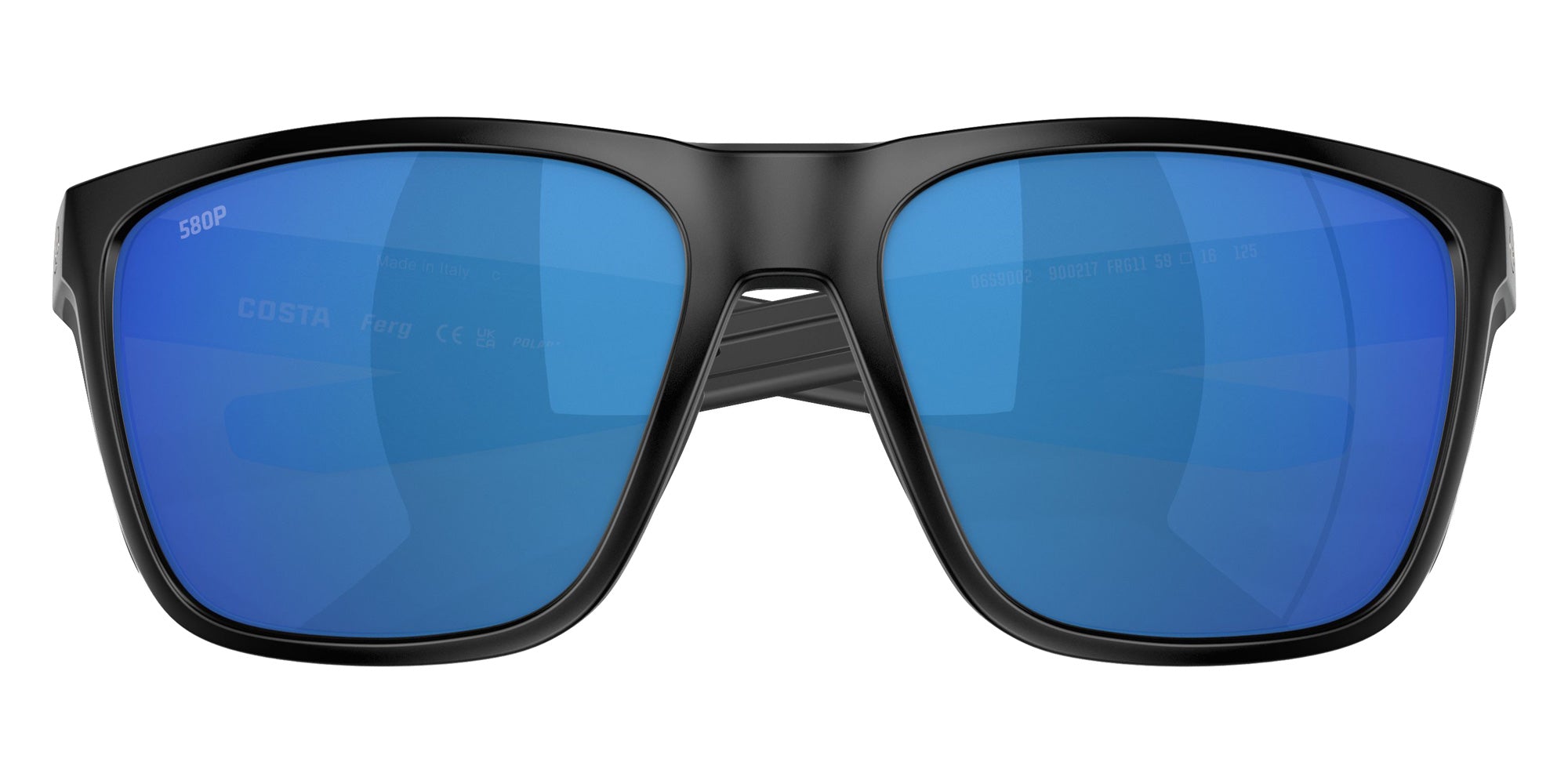 COSTA 6S9002 Ferg 900217 59 - Matte Black / Blue Mirrored Polarized #id:6s9002900217_s:106130