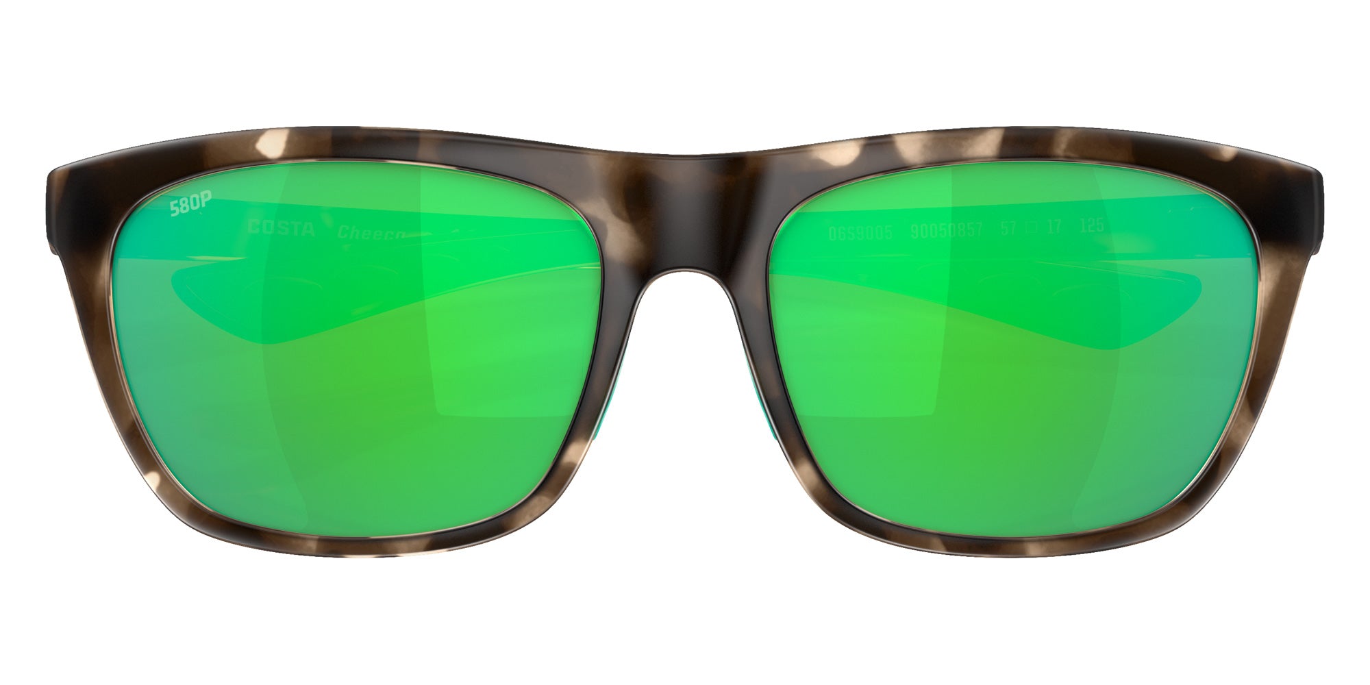 COSTA 6S9005 Cheeca 900508 57 - Matte Shadow Tortoise / Green Mirrored Polarized #id:6s9005900508_s:100120