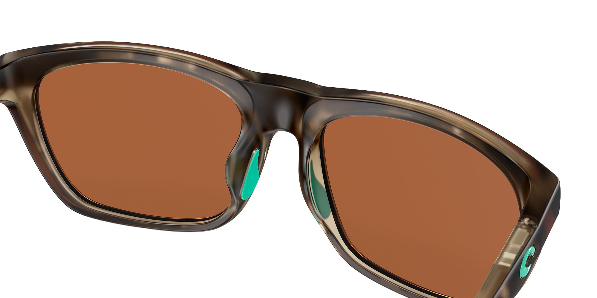COSTA 6S9005 Cheeca 900508 57 - Matte Shadow Tortoise / Green Mirrored Polarized #id:6s9005900508_s:100130