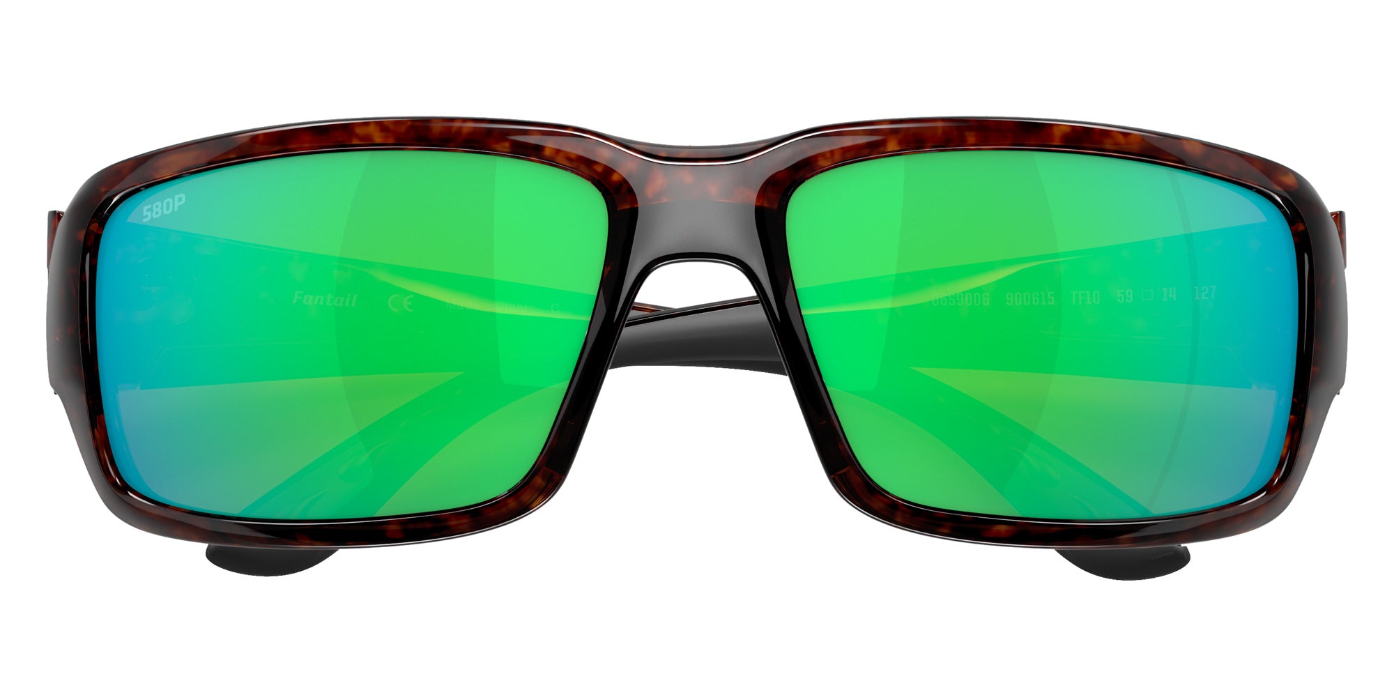 COSTA 6S9006 Fantail 900615 59 - Tortoise / Green Mirrored Polarized #id:6s9006900615_s:100120