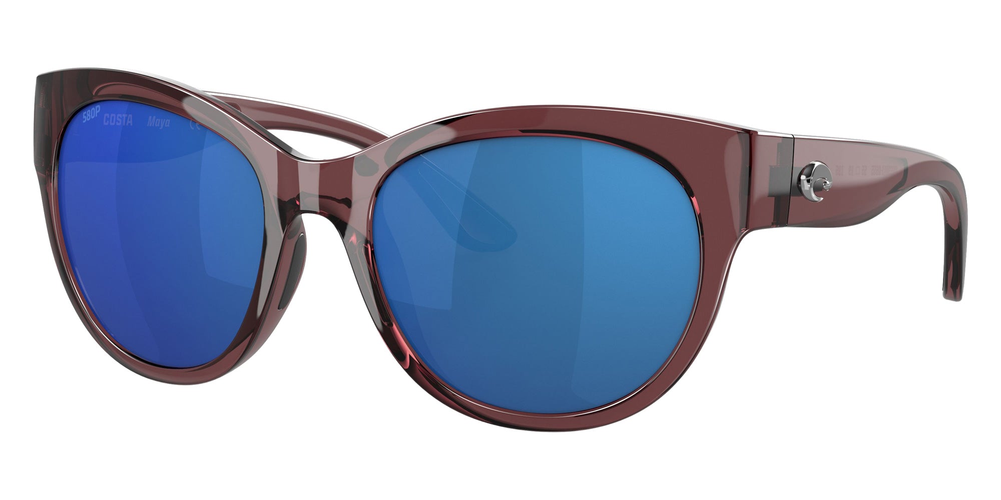 COSTA 6S9011 Maya 901106 55 - Shiny Urchin Crystal / Blue Mirrored Polarized #id:6s9011901106_s:104105