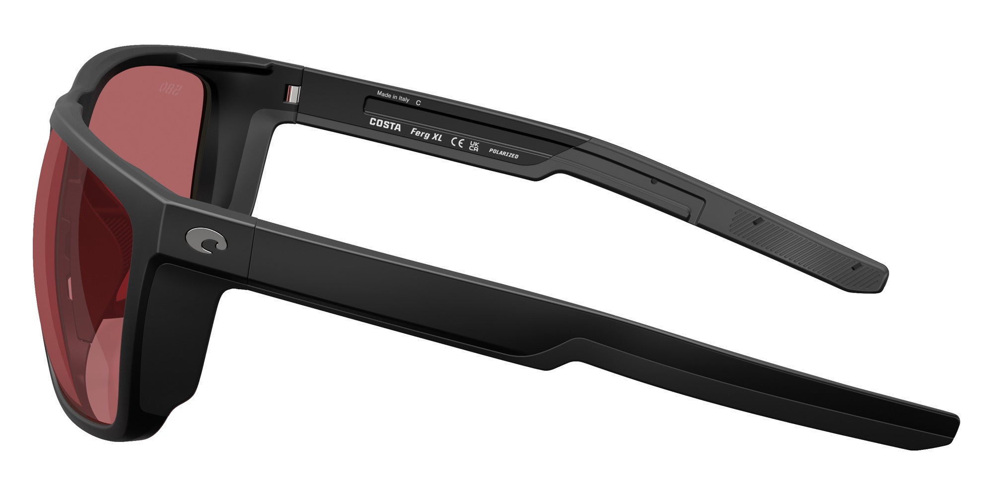 COSTA 6S9012 Ferg XL 901218 62 - Matte Black / Rose Polarized #id:6s9012901218_s:106110