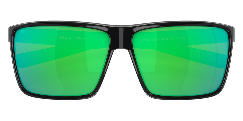 COSTA 6S9018 Rincon 901812 63 - Shiny Black / Green Mirrored Polarized #id:6s9018901812_s:100120