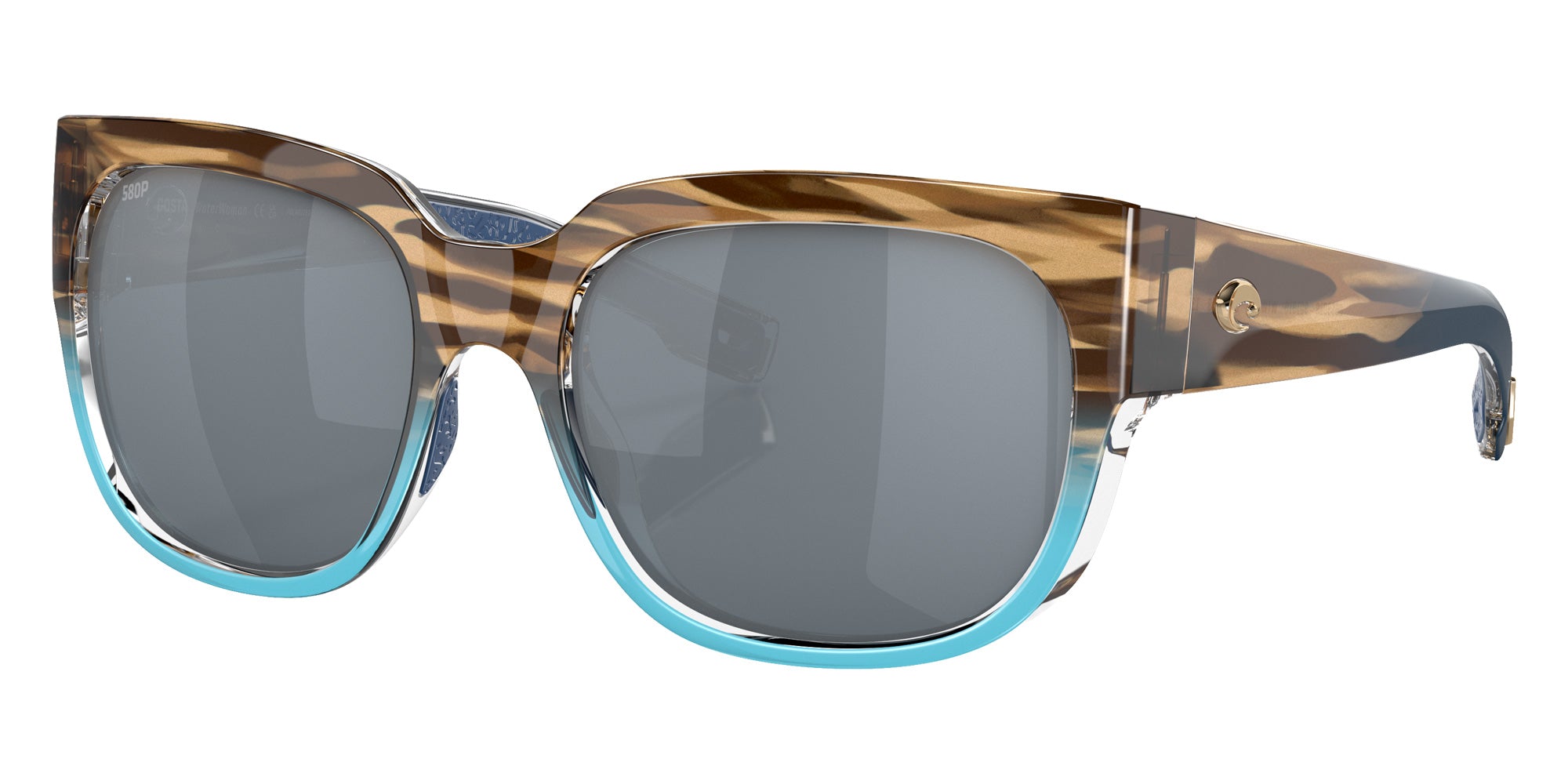 COSTA 6S9019 Waterwoman 901910 55 - Shiny Wahoo / Gray Silver Mirrored Polarized #id:6s9019901910_s:100105