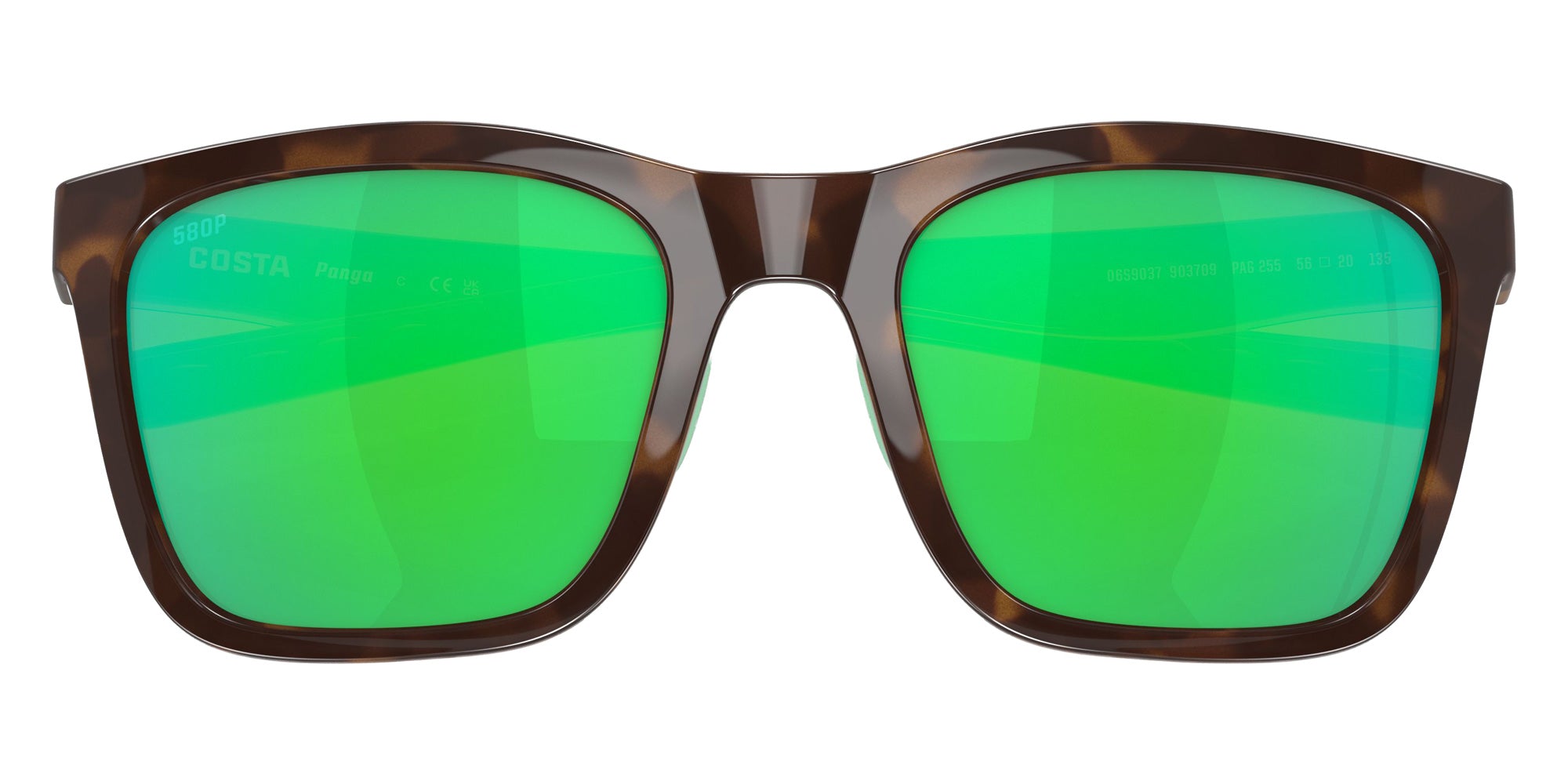 COSTA 6S9037 Panga 903709 56 - Shiny Tortoise/White/Seafoam Crystal / Green Mirrored Polarized #id:6s9037903709_s:104130