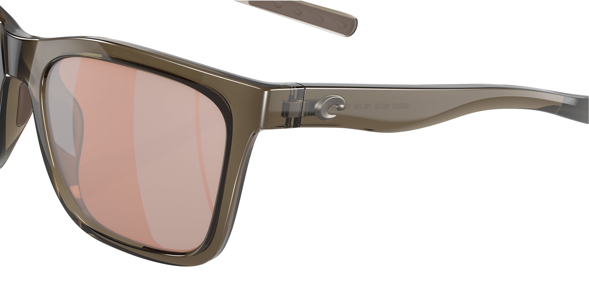 COSTA 6S9037 Panga 903714 56 - Shiny Taupe Crystal / Copper Silver Mirrored Polarized #id:6s9037903714_s:108120