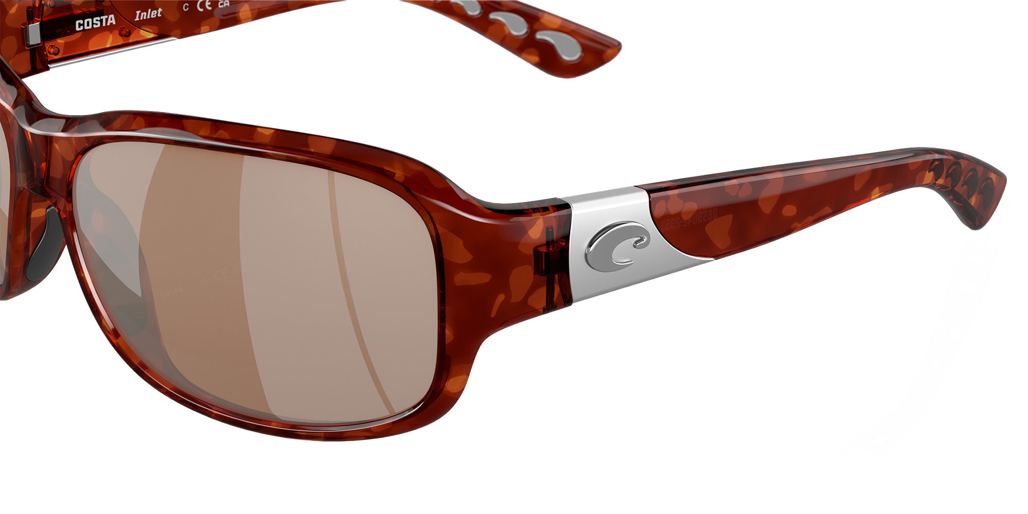 COSTA 6S9042 Inlet 904223 58 - Tortoise / Copper Silver Mirrored #id:6s9042904223_s:100120