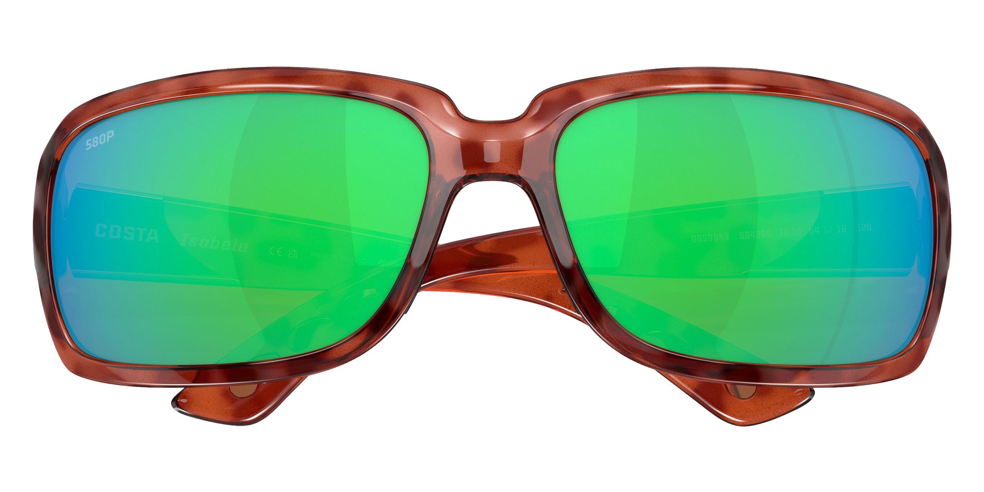 COSTA 6S9043 Isabela 904306 64 - Tortoise / Green Mirrored Polarized #id:6s9043904306_s:104130