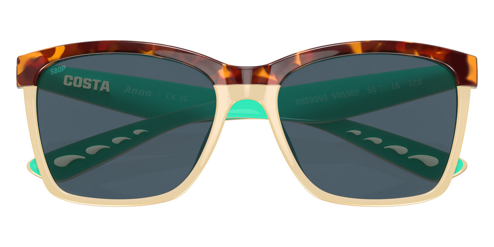 COSTA 6S9053 Anaa 905302 55 - Shiny Retro Tortoise/Cream/Mint / Gray Polarized #id:6s9053905302_s:100120