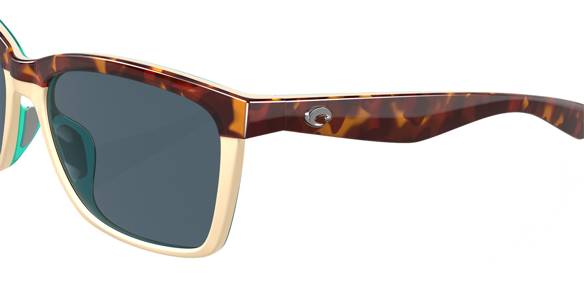COSTA 6S9053 Anaa 905302 55 - Shiny Retro Tortoise/Cream/Mint / Gray Polarized #id:6s9053905302_s:100125