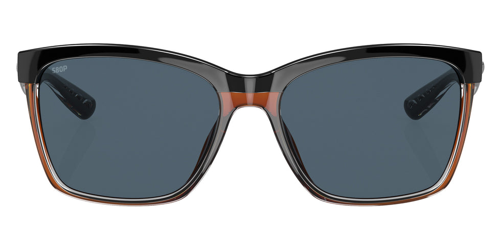 COSTA 6S9053 Anaa 905303 55 - Shiny Black on Brown / Gray Polarized #id:6s9053905303_s:102100