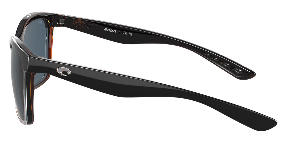 COSTA 6S9053 Anaa 905303 55 - Shiny Black on Brown / Gray Polarized #id:6s9053905303_s:102110