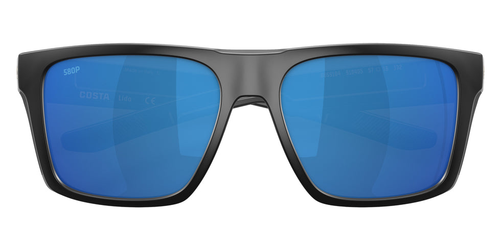 COSTA 6S9104 Lido 910405 57 - Matte Black / Blue Mirrored Polarized #id:6s9104910405_s:100120