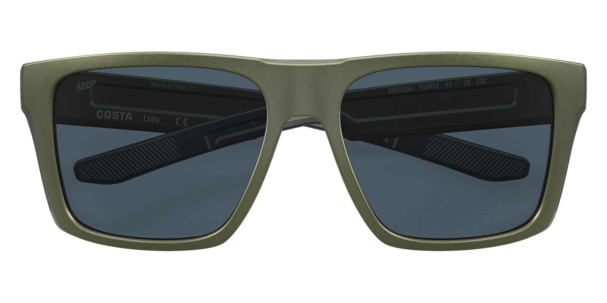 COSTA 6S9104 Lido 910412 57 - Steel Gray Metallic / Gray #id:6s9104910412_s:100135