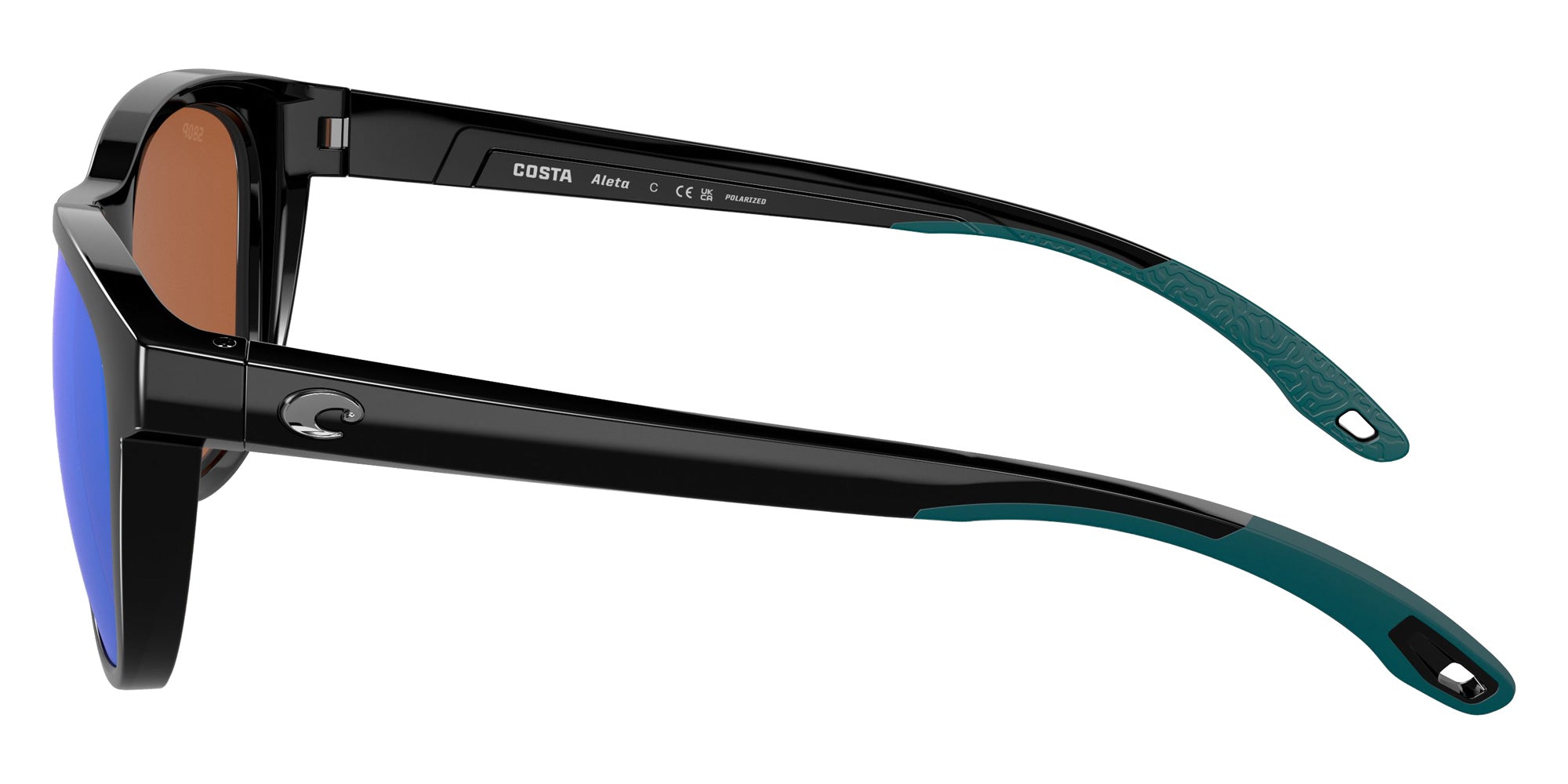 COSTA 6S9108 Aleta 910805 54 - Black / Green Mirrored Polarized #id:6s9108910805_s:100110