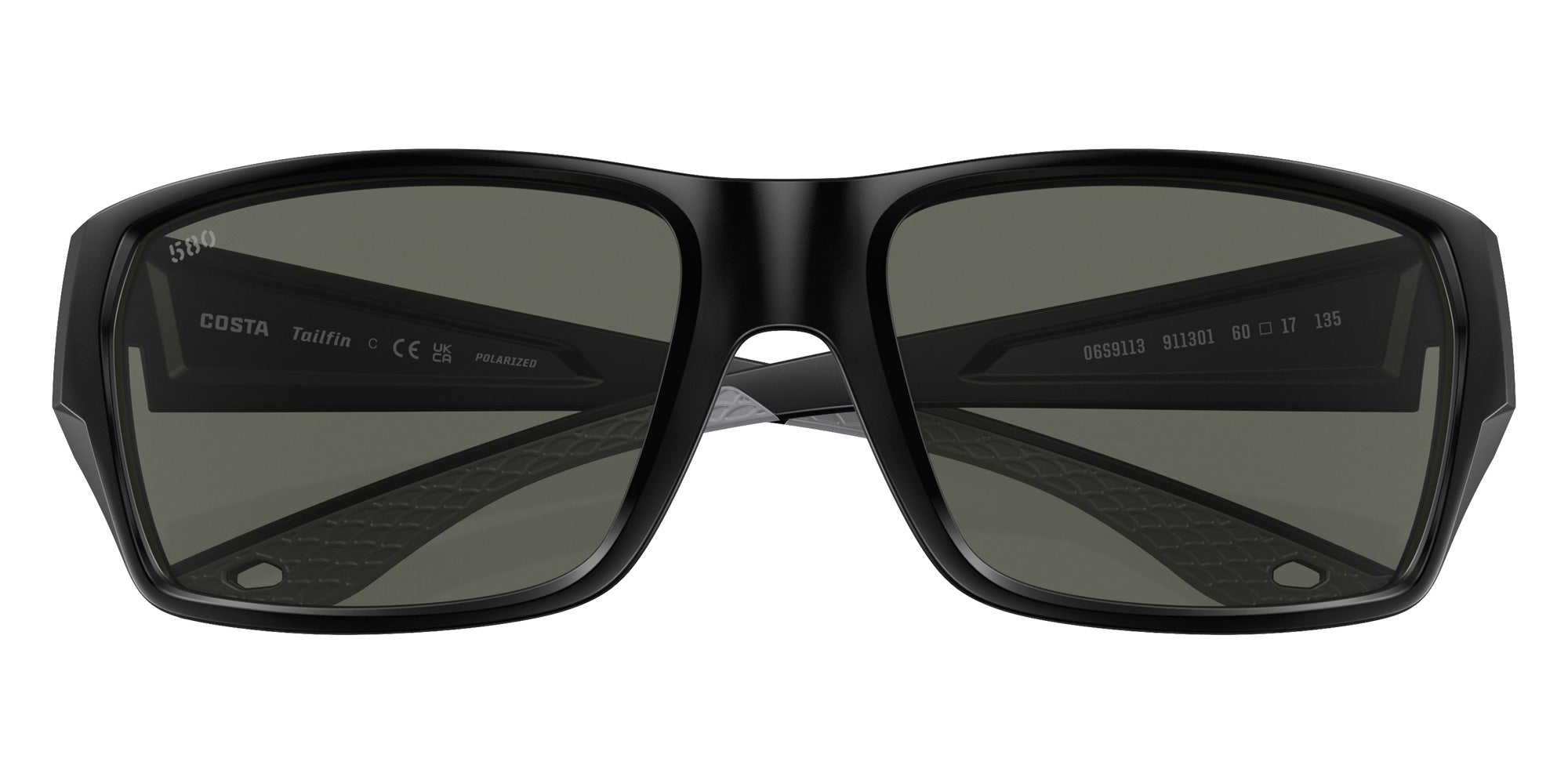 COSTA 6S9113 Tailfin 911301 57 - Matte Black / Gray Polarized #id:6s9113911301_s:100130