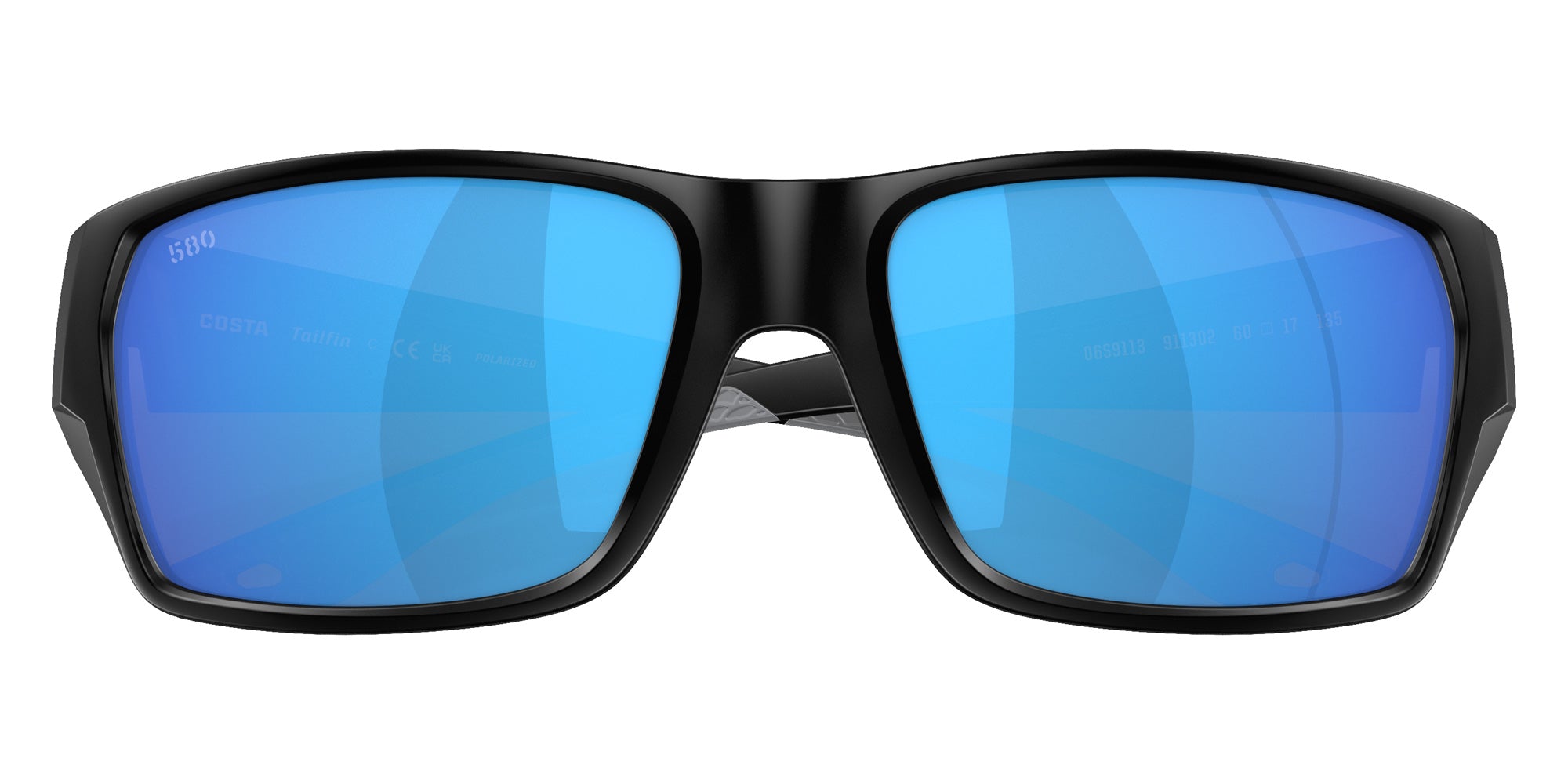 COSTA 6S9113 Tailfin 911302 60 - Matte Black / Blue Mirrored Polarized #id:6s9113911302_s:100120