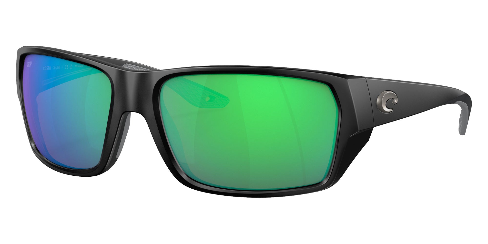 COSTA 6S9113 Tailfin 911307 57 - Matte Black / Green Mirrored Polarized #id:6s9113911307_s:102105
