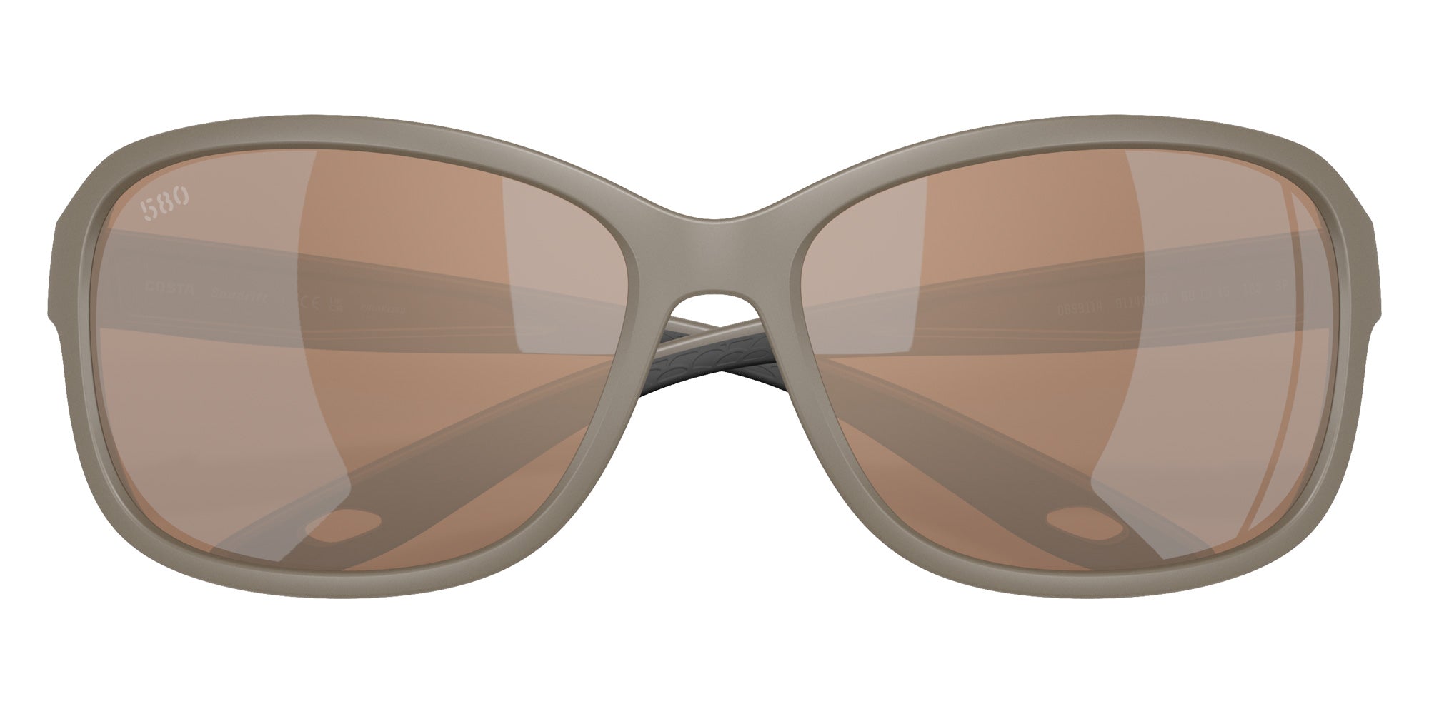 COSTA 6S9114 Seadrift 911409 58 - Matte Sand / Copper Silver Mirrored Polarized #id:6s9114911409_s:100120
