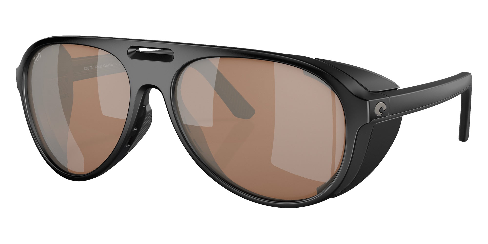 COSTA 6S9117 Grand Catalina 911703 59 - Matte Black / Copper Silver Mirrored Polarized #id:6s9117911703_s:100105