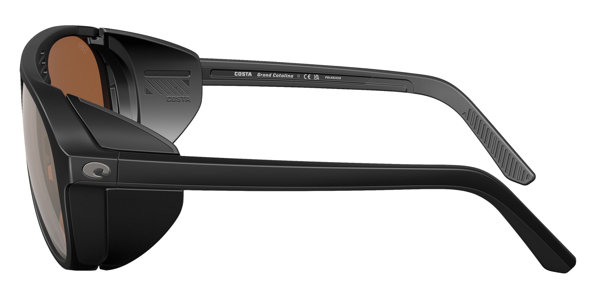 COSTA 6S9117 Grand Catalina 911703 59 - Matte Black / Copper Silver Mirrored Polarized #id:6s9117911703_s:100110