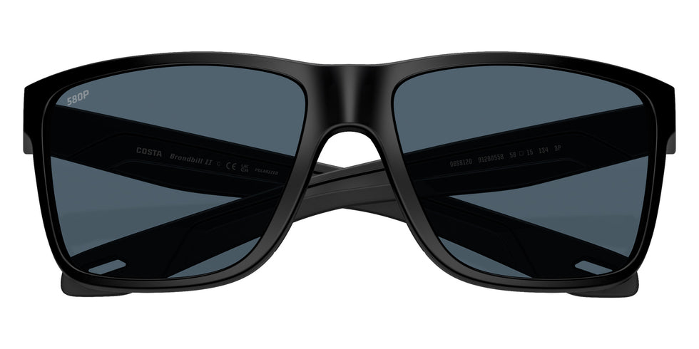 COSTA 6S9120 Broadbill II 912005 58 - Matte Black / Gray Polarized #id:6s9120912005_s:100120