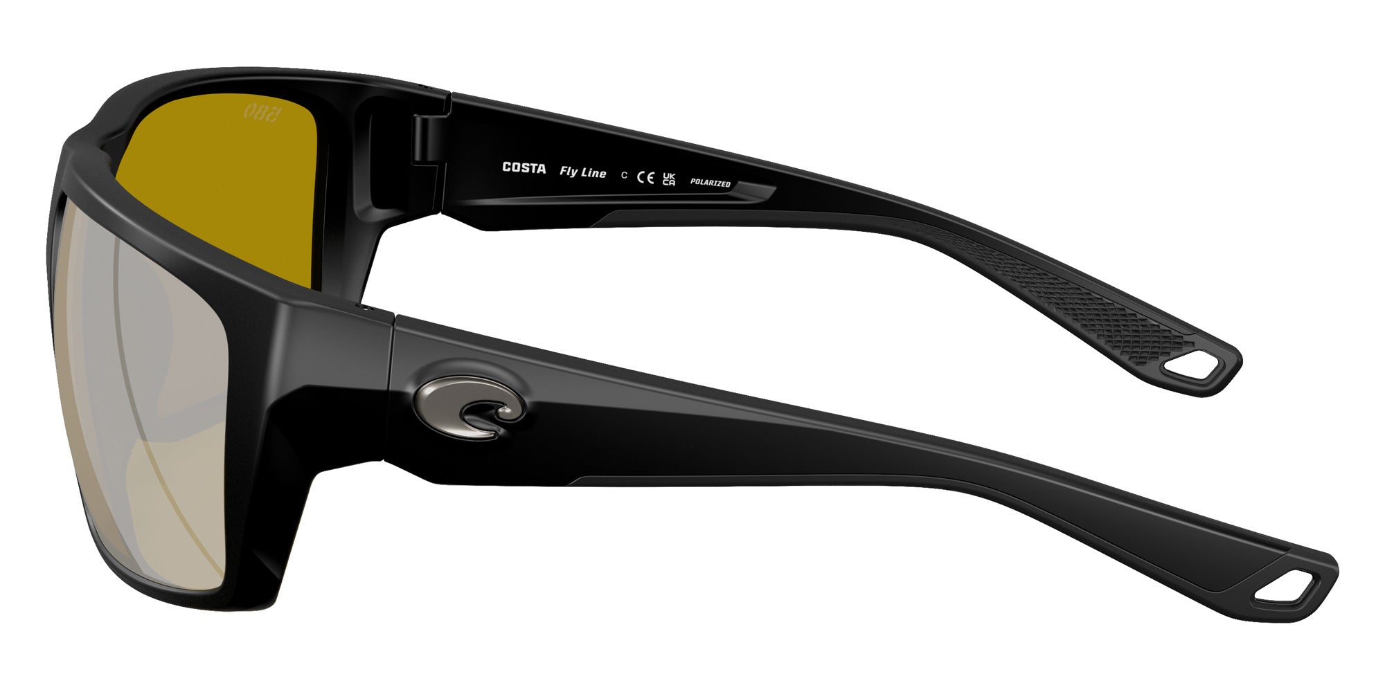 COSTA 6S9129 Fly Line 912906 64 - Matte Black / Sunrise Silver Mirrored Polarized #id:6s9129912906_s:100110