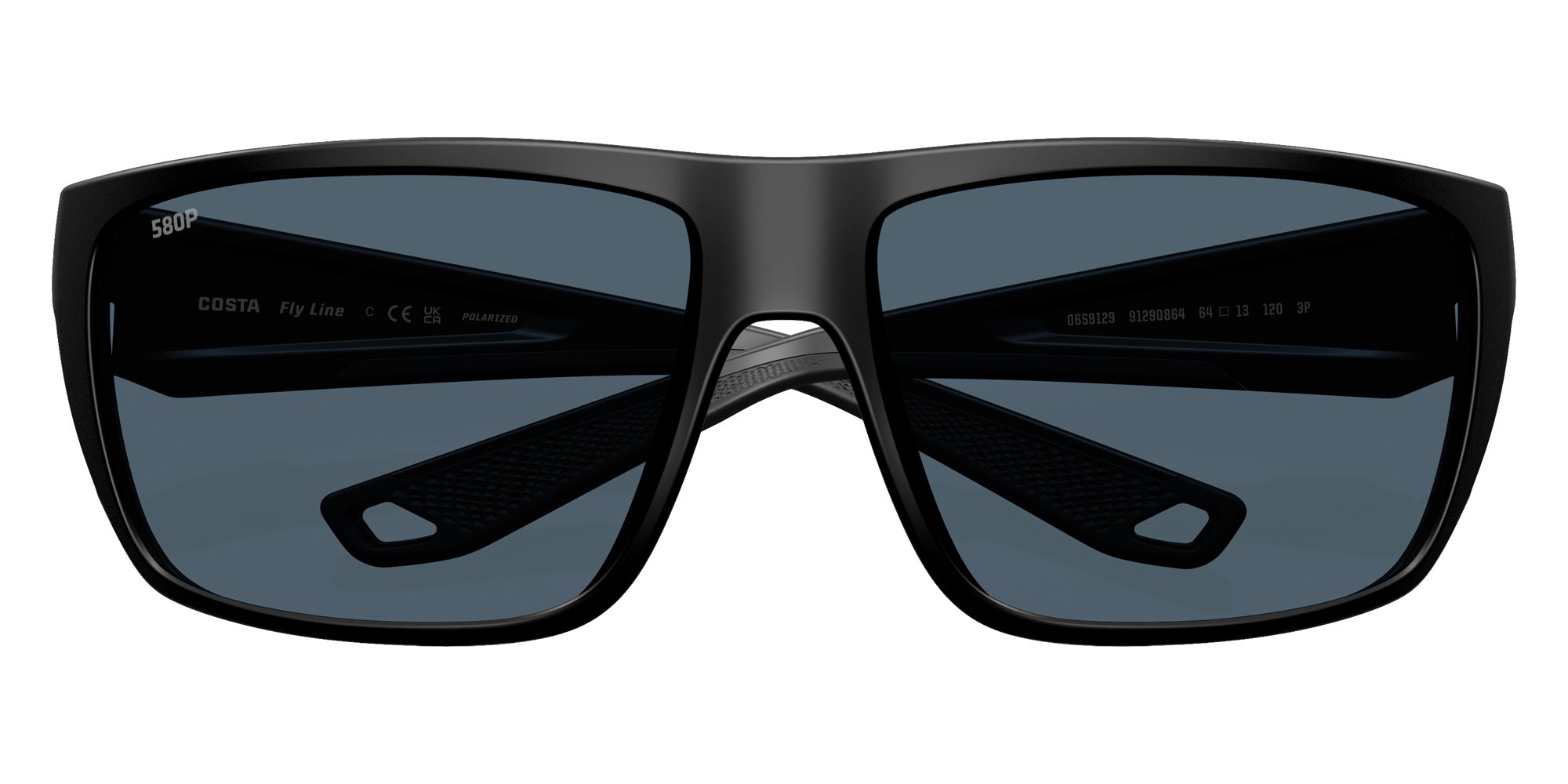 COSTA 6S9129 Fly Line 912908 64 - Matte Black / Gray Polarized #id:6s9129912908_s:102120