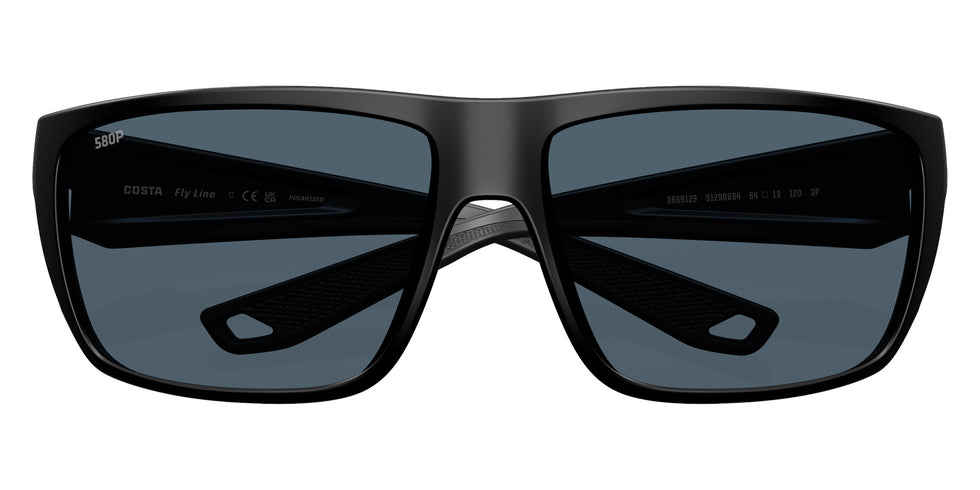 COSTA 6S9129 Fly Line 912908 64 - Matte Black / Gray Polarized #id:6s9129912908_s:102120
