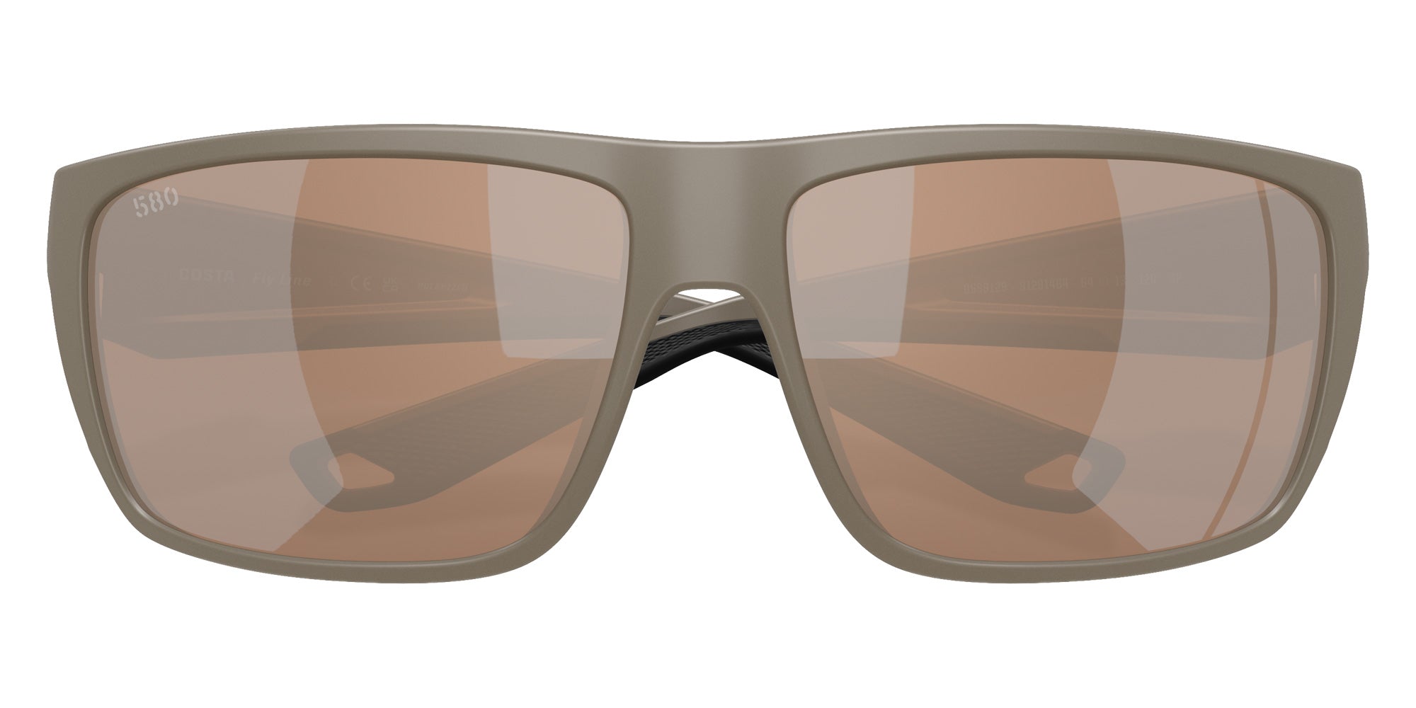 COSTA 6S9129 Fly Line 912914 64 - Matte Sand / Copper Silver Mirrored Polarized #id:6s9129912914_s:110120
