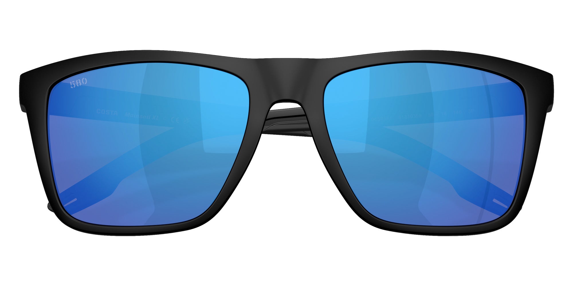 COSTA 6S9131 Mainsail XL 913103 59 - Matte Black / Blue Mirrored Polarized #id:6s9131913103_s:104120