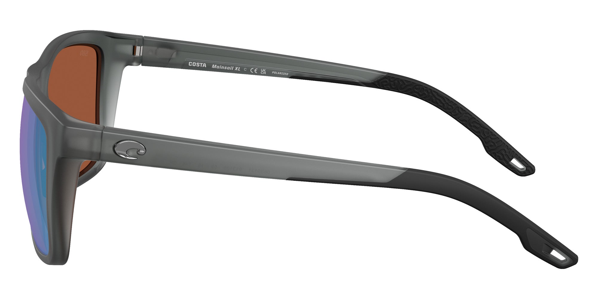 COSTA 6S9131 Mainsail XL 913105 59 - Matte Gray Smoke / Green Mirrored Polarized #id:6s9131913105_s:108110
