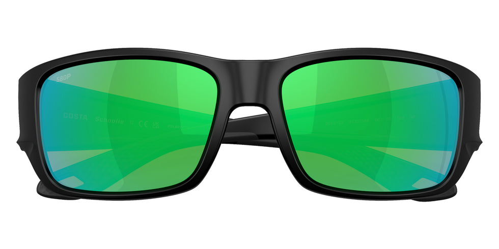 COSTA 6S9132 Schoolie 913203 56 - Matte Black / Green Mirrored Polarized #id:6s9132913203_s:104120