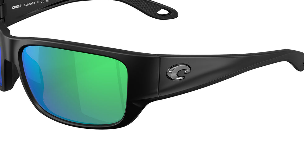 COSTA 6S9132 Schoolie 913203 56 - Matte Black / Green Mirrored Polarized #id:6s9132913203_s:104125