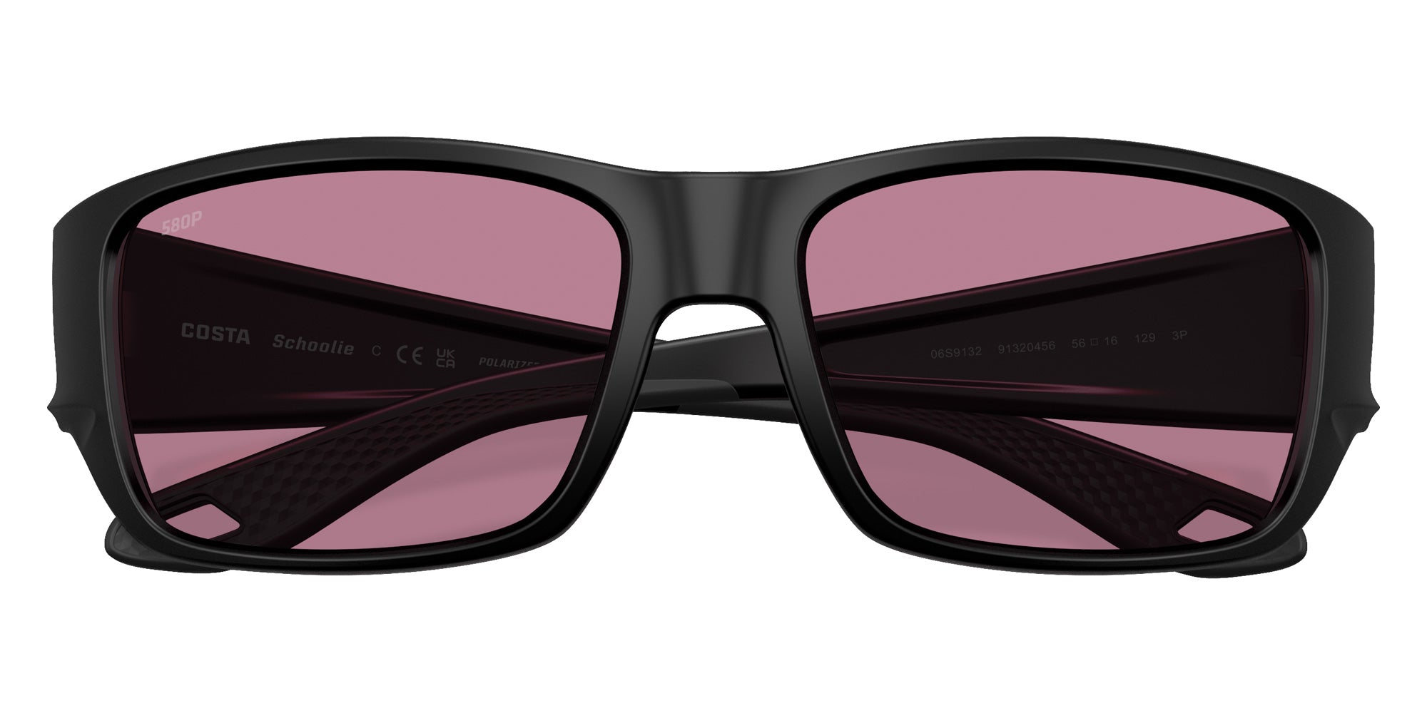 COSTA 6S9132 Schoolie 913204 56 - Matte Black / Rose Polarized #id:6s9132913204_s:106120