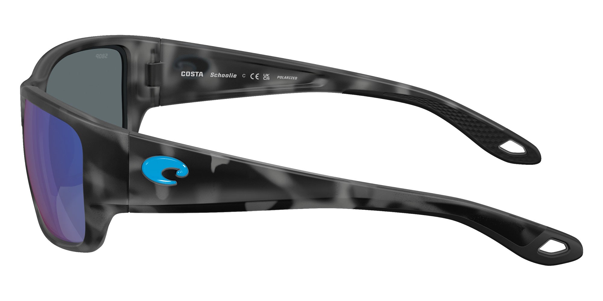 COSTA 6S9132 Schoolie 913205 56 - Matte Tiger Shark / Blue Mirrored Polarized #id:6s9132913205_s:108110