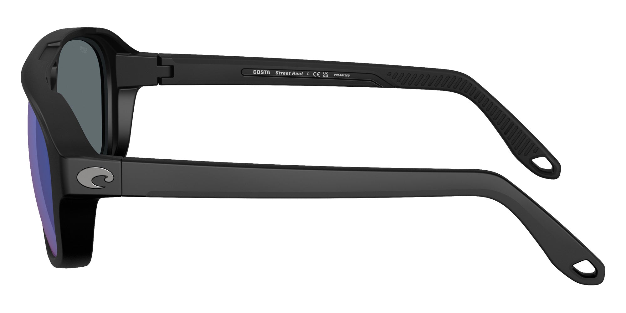 COSTA 6S9133 Street Heat 913303 55 - Matte Black / Blue Mirrored Polarized #id:6s9133913303_s:104110
