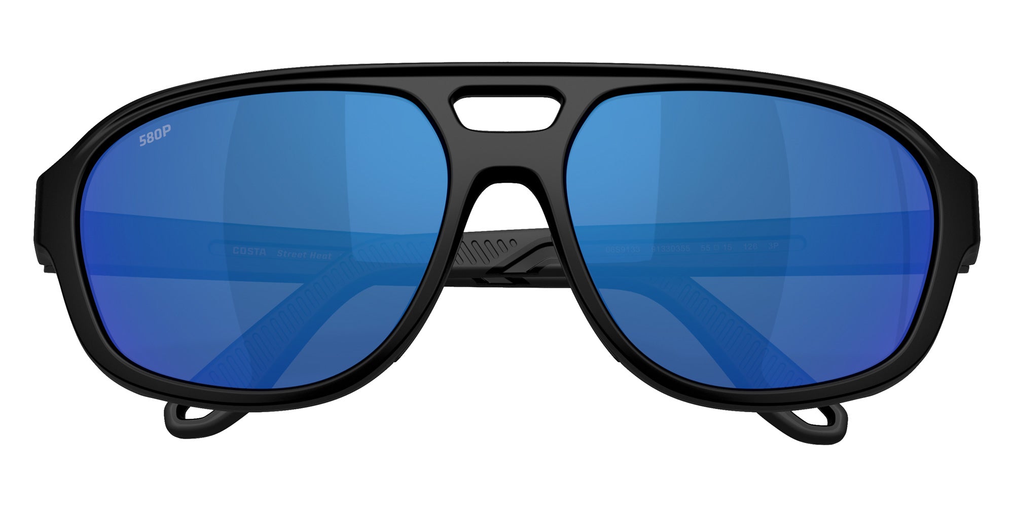 COSTA 6S9133 Street Heat 913303 55 - Matte Black / Blue Mirrored Polarized #id:6s9133913303_s:104120