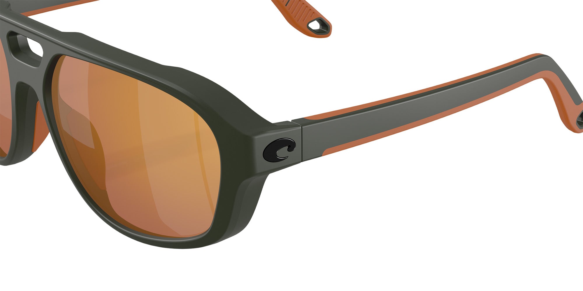 COSTA 6S9133 Street Heat 913305 55 - Matte Olive / Gold Mirrored Polarized #id:6s9133913305_s:108125